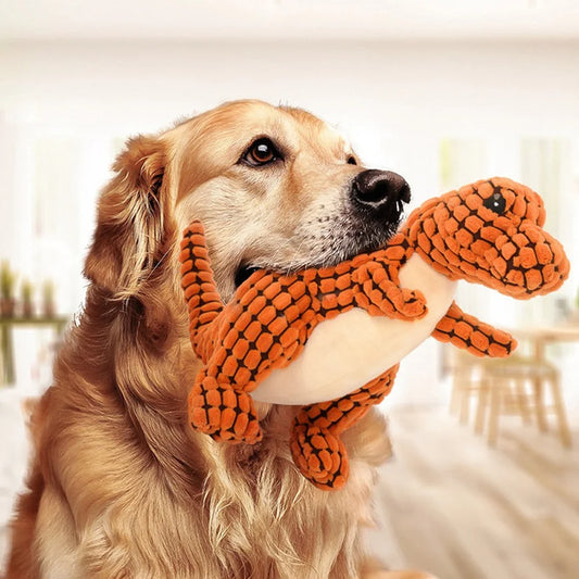 Plush Dinosaur Dog & Cat Toy
