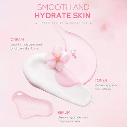 Sakura 5-Piece Travel Skin Care Set