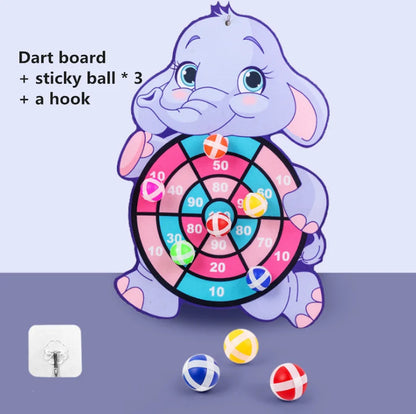 Montessori Cartoon Animal Dart Board Toy