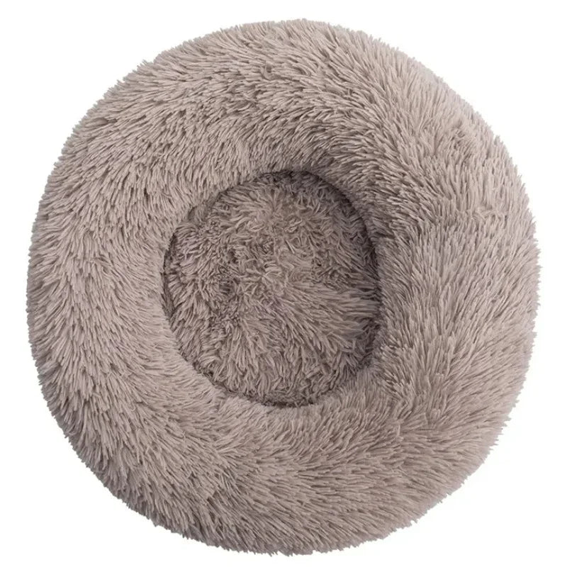 Round Plush Pet Bed – Large & Medium Dogs