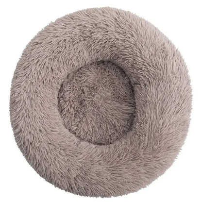 Round Plush Pet Bed – Large & Medium Dogs