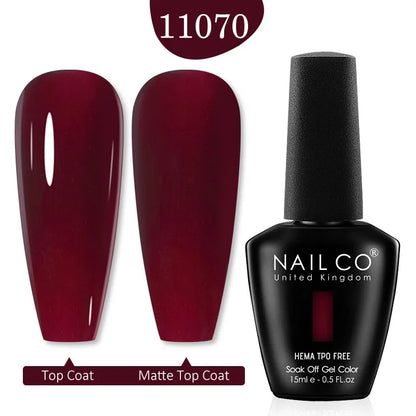 NAILCO 15ML Red Gel Nail Polish