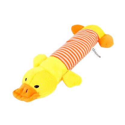 Plush Squeaky Pet Toys – Elephant, Duck, Pig