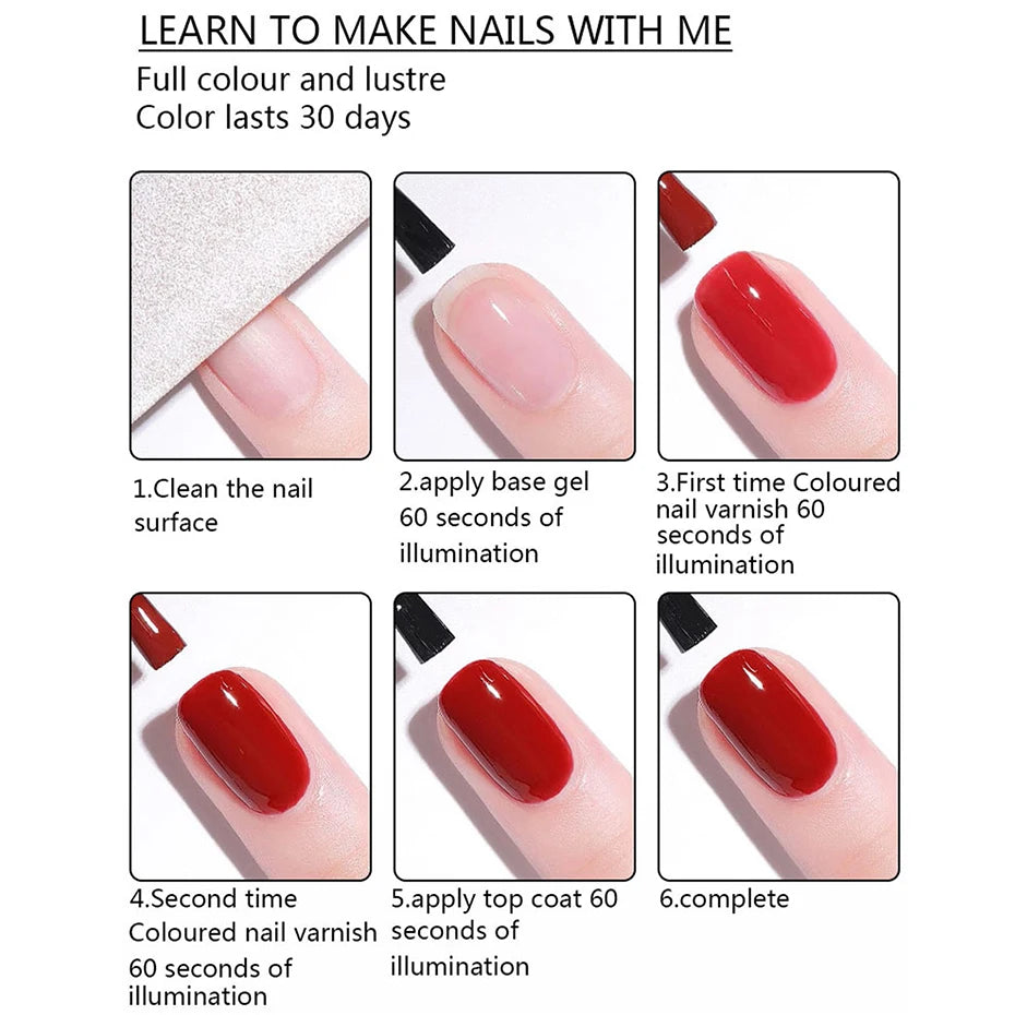 2-Piece Black & White Gel Nail Set