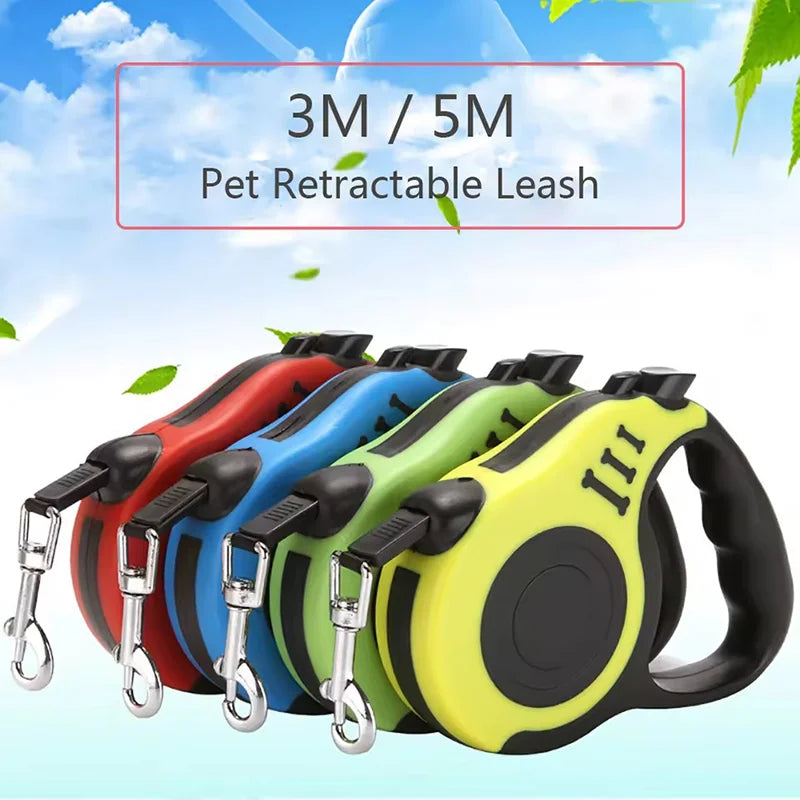Retractable Dog Leash – Nylon Braided Rope